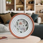 Round Wooden Beads Photo Frame